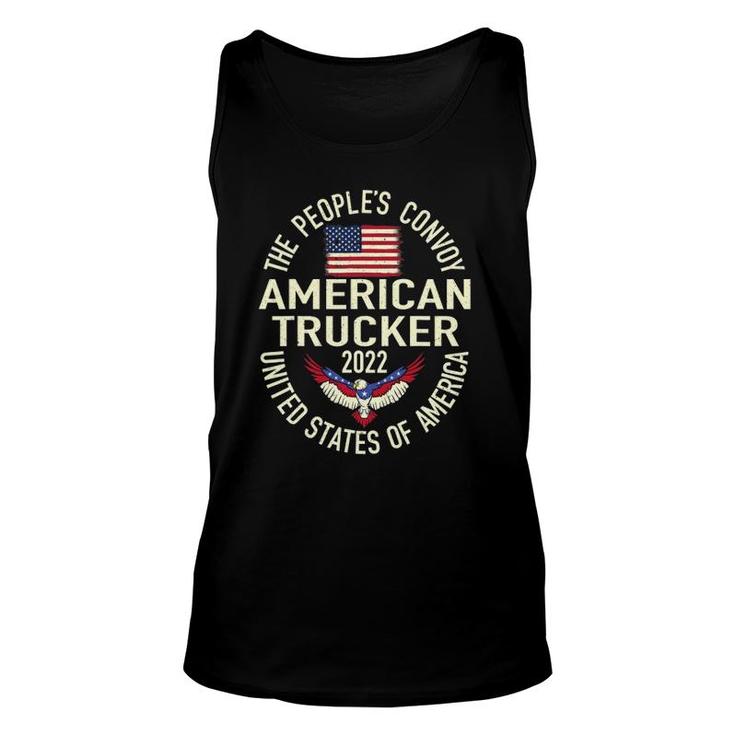 The People's Convoy 2022 America Truckers Freedom Convoy Usa Tank Top