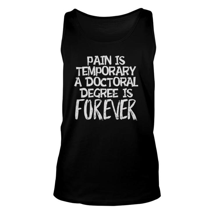 Womens Phd Pain Doctoral Degree Forever Graduation Tank Top
