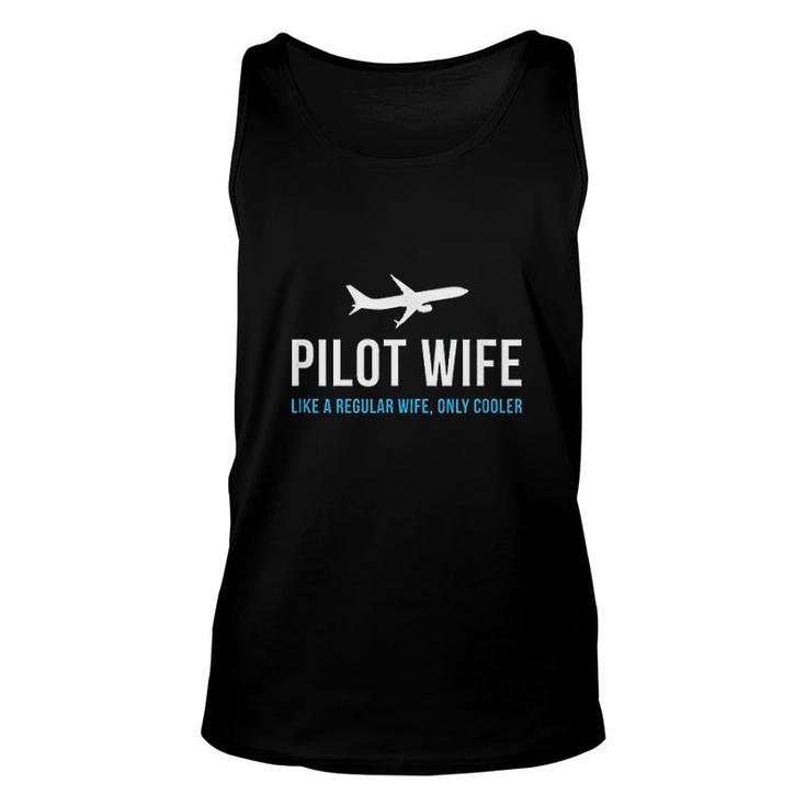Pilot Wife Funny Cute Airplane Unisex Tank Top