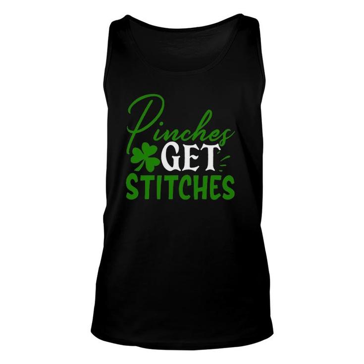 Pinches Get Stitches Funny St Patrick's Day Irish Gift Unisex Tank Top