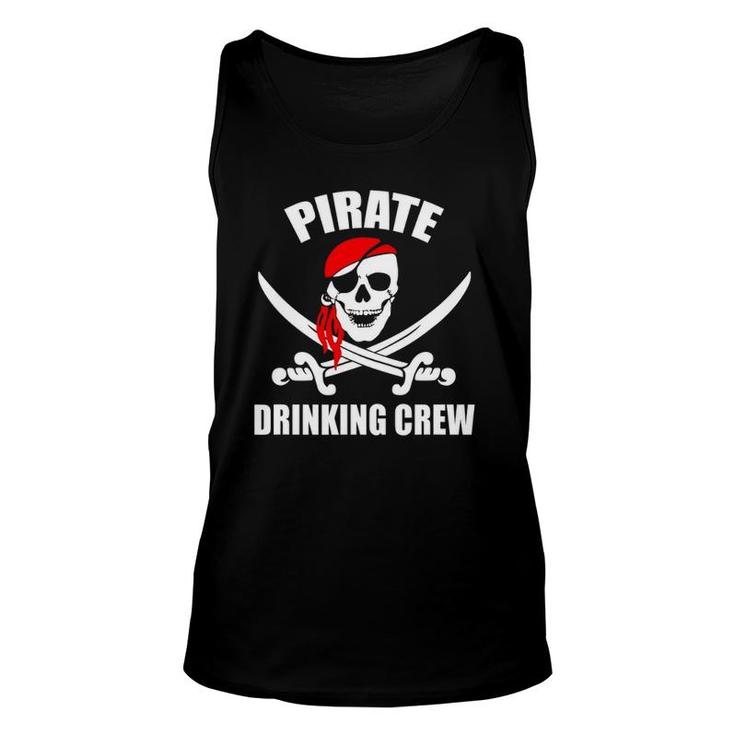 Pirate Drinking Crew Team Rum Beer Booze Party Fun Funny Unisex Tank Top