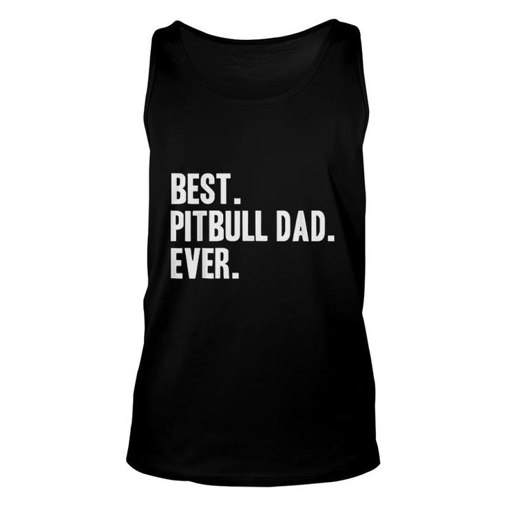 Pitbull Dad Funny Pet Pitbull Unisex Tank Top