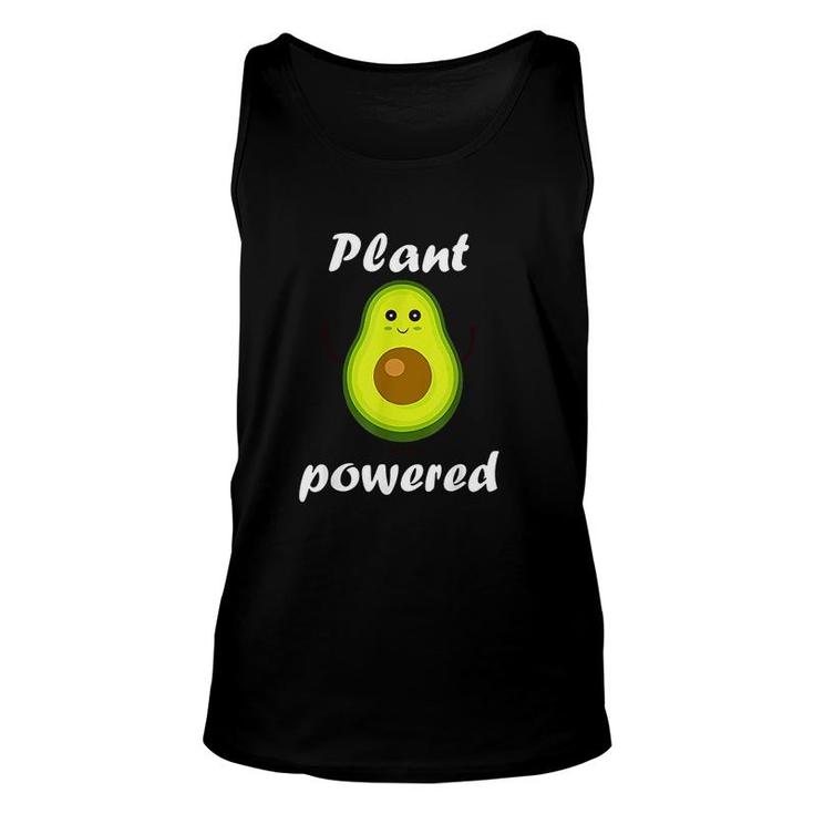 Plant Powered Avocado Vegan Vegetarian Unisex Tank Top