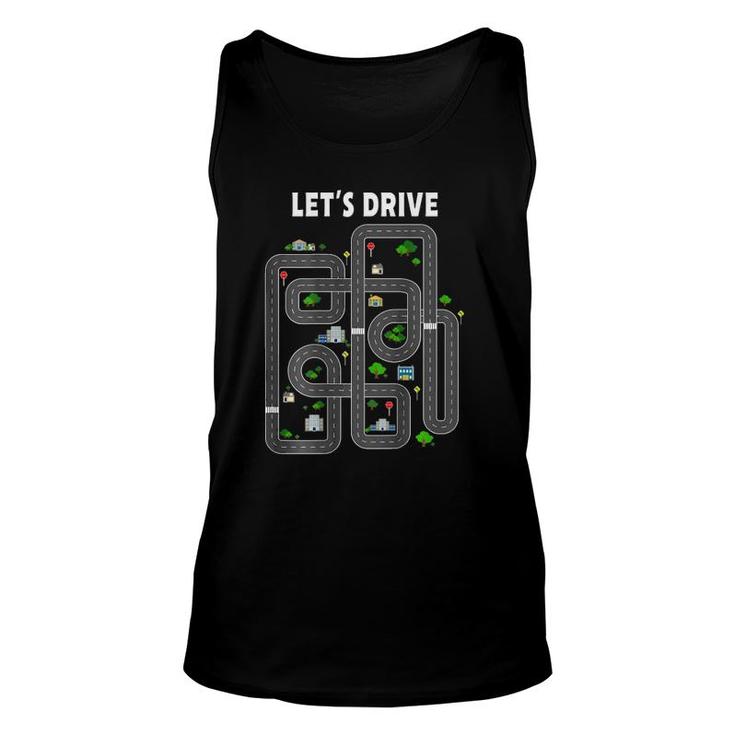 Play Cars On Daddys Back Dad Massage Unisex Tank Top