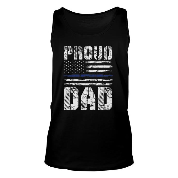 Police Officer Father's Day Gift Us Pride Police Unisex Tank Top