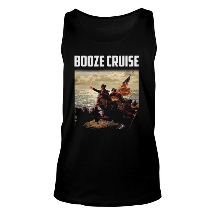 Political Party Booze Cruise Shades & Red Cups Unisex Tank Top