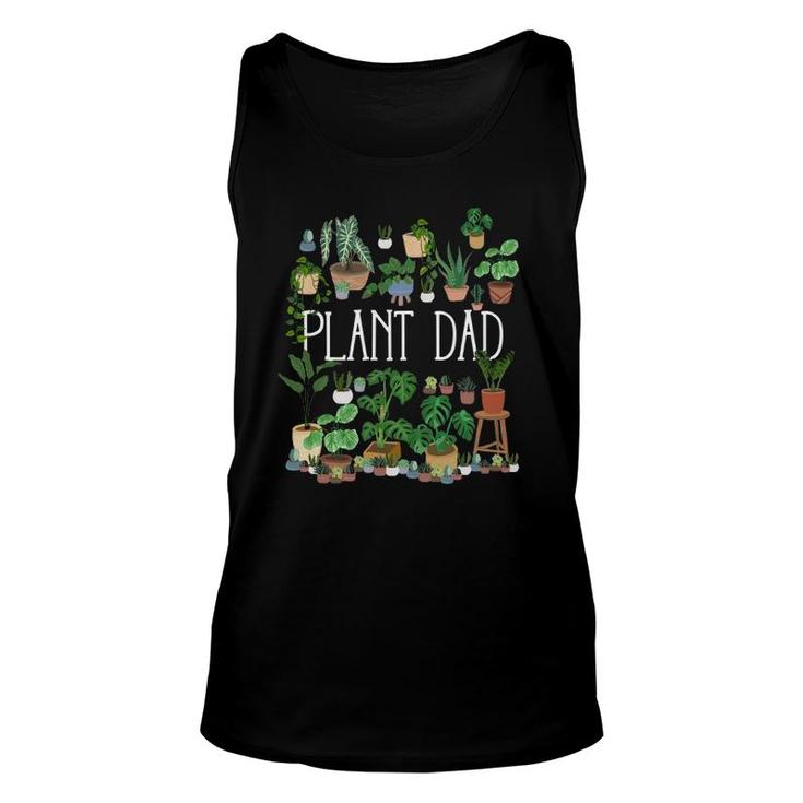 Potted Plant Dad Gardening Lover Unisex Tank Top