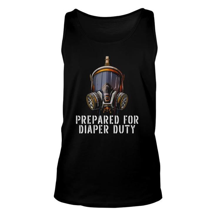 Prepared For Diaper Duty Funny New Dad Gifts Parent Unisex Tank Top