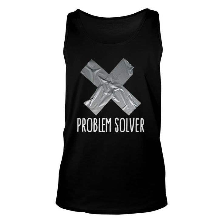 Problem Solver Lazy Husband Duct Tape Father's Day Tank Top