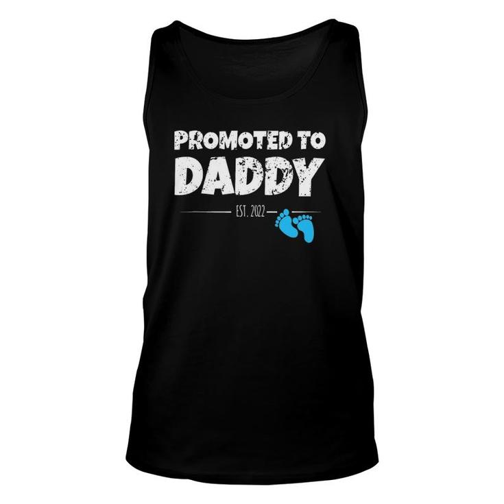 Promoted To Daddy  2022 First Time New Dad Gift Unisex Tank Top