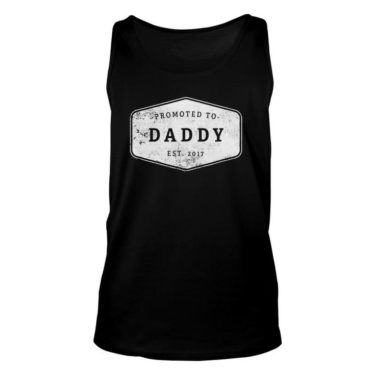 Promoted To Daddy Est 2017 Father's Day Unisex Tank Top