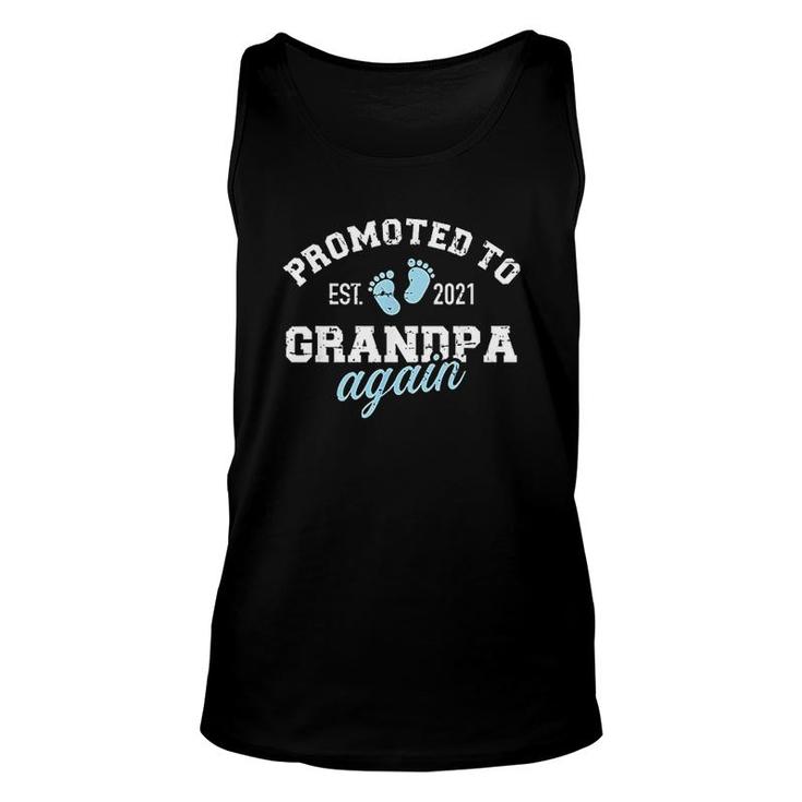 Promoted To Grandpa Again 2021 Unisex Tank Top