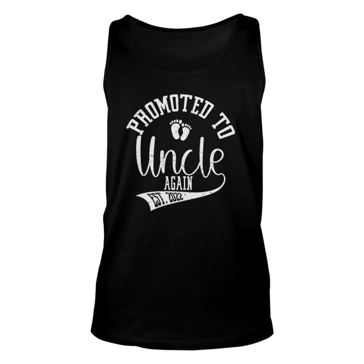 Mens Promoted To Uncle Again 2022 Cute New Uncle Tees For Men Tank Top