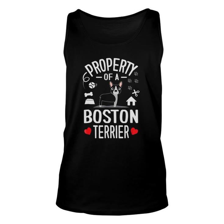 Property Of A Boston Terrier Unisex Tank Top