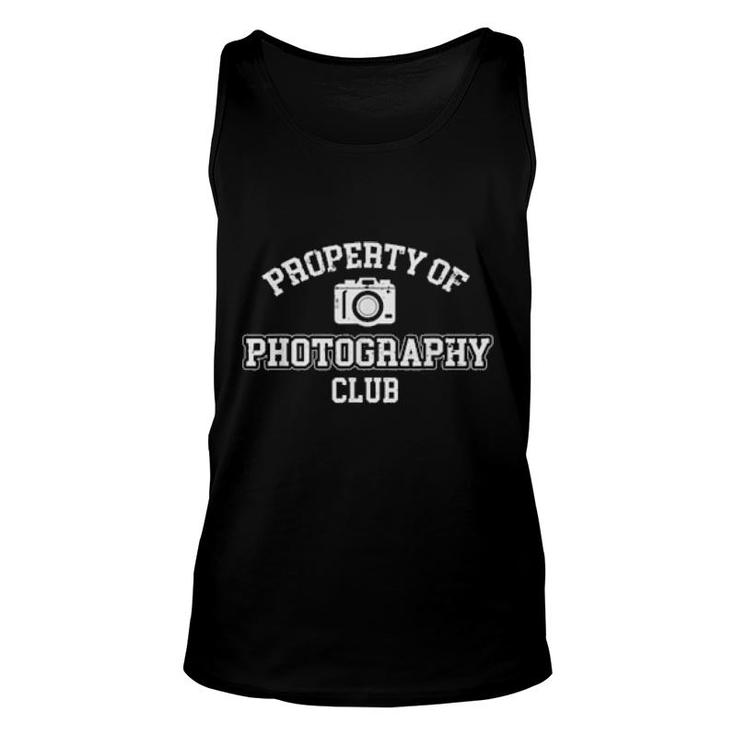 Property Photography Club Camera Photographer  Unisex Tank Top