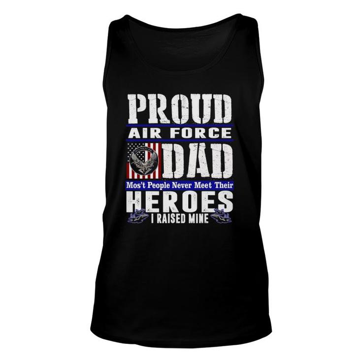 Proud Air Force Dad US Air Force Veteran Military Pride Unisex Tank Top