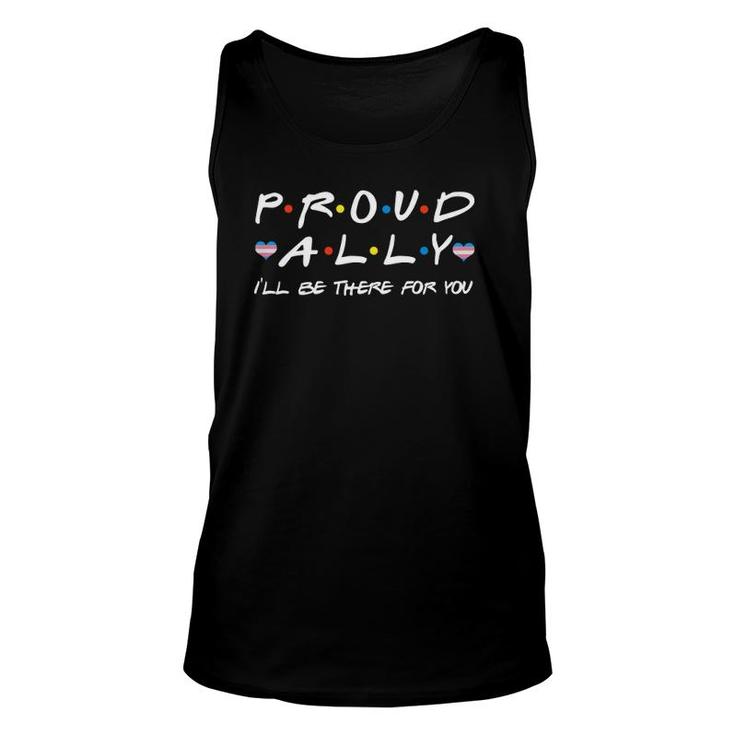 Proud Ally I'll Be There For You Lgbt Transgender Heart Unisex Tank Top