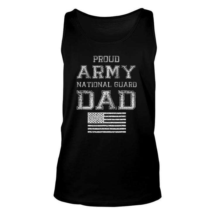 Proud Army National Guard Dad US Military Gift Tee Unisex Tank Top