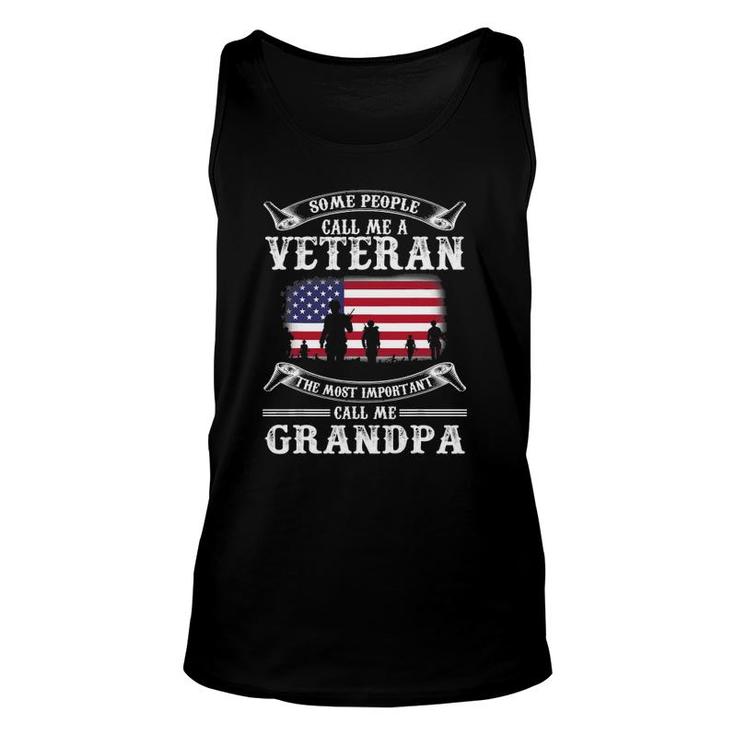 Proud Army Veteran Grandpa Father's Day 2021  Gifts Unisex Tank Top