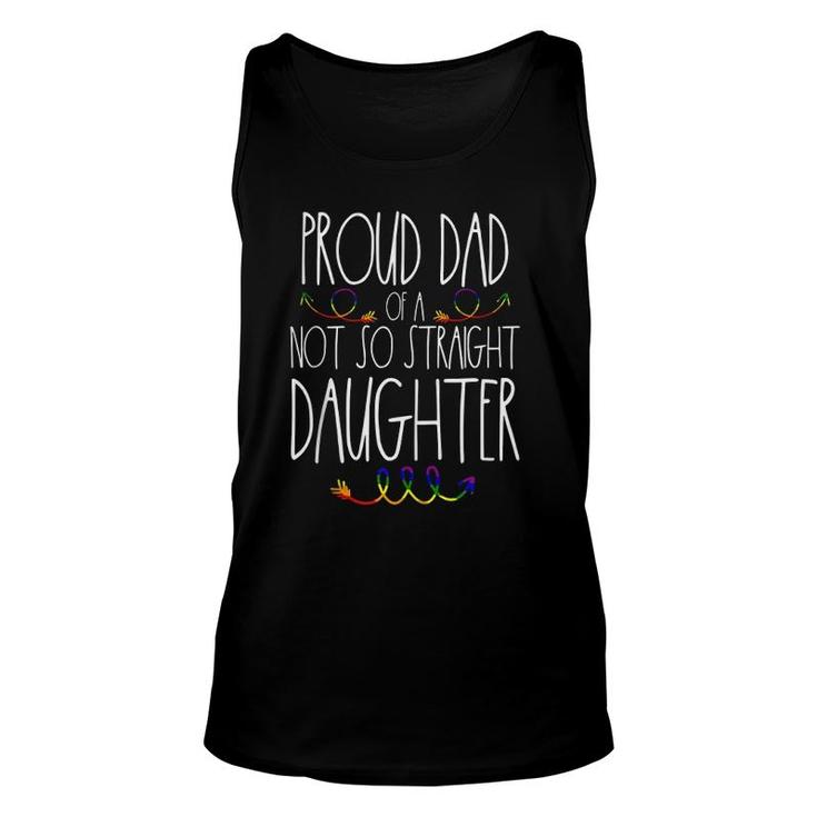 Mens Proud Dad Of A Gay Daughter Lgbtq Ally Pride Free Dad Hugs Tank Top