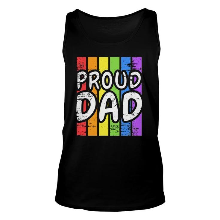 Proud Dad Lgb Dad Graphic Tees Pride Month Unisex Tank Top