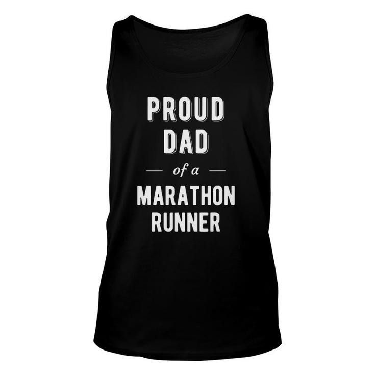Proud Dad Of A Marathon Runner Unisex Tank Top
