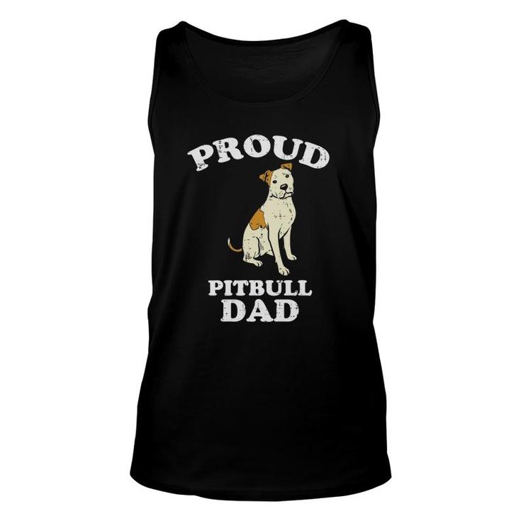 Mens Proud Pitbull Dad Pittie Pitty Pet Dog Owner Lover Men Tank Top