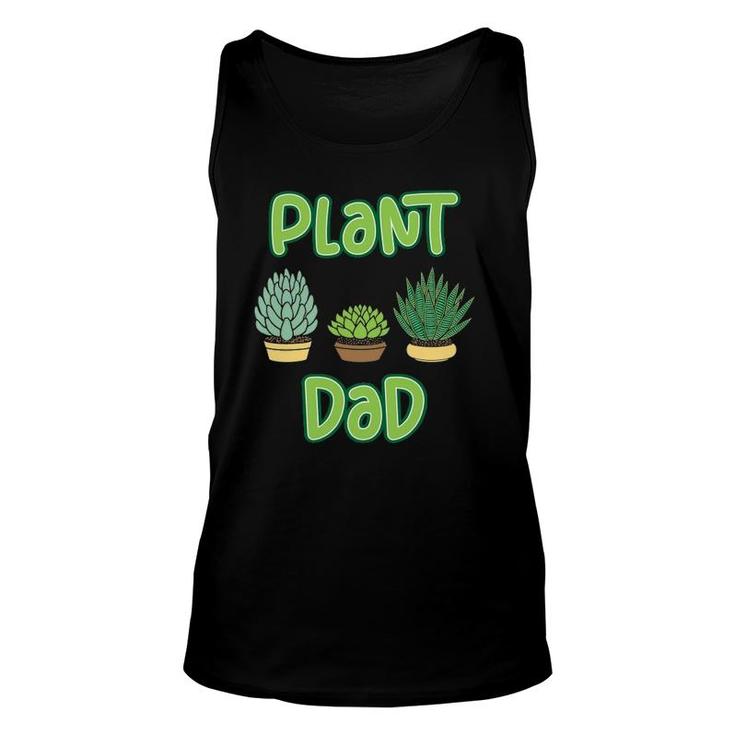 Mens Proud Plant Dad Succulent And Cactus Pun For A Gardener Tank Top