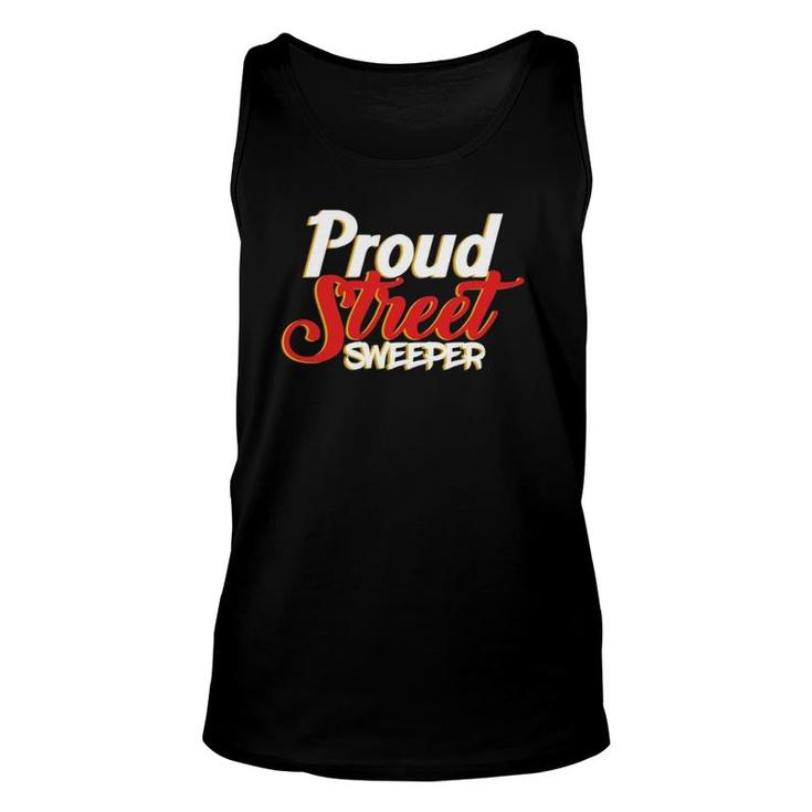 Mens Proud Street Sweeper Management Automobile Waste Cleaner Tank Top