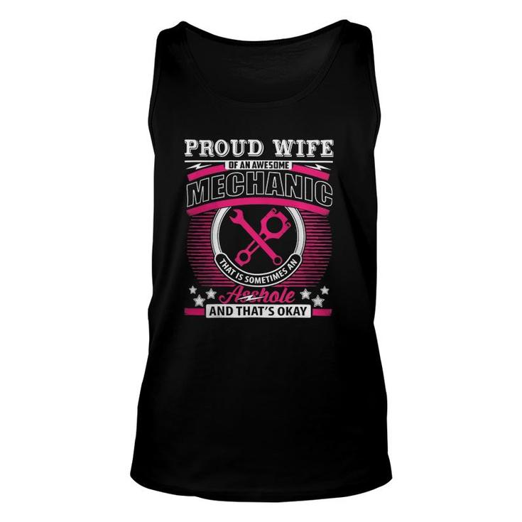 Proud Wife Of An Awesome Mechanic Unisex Tank Top