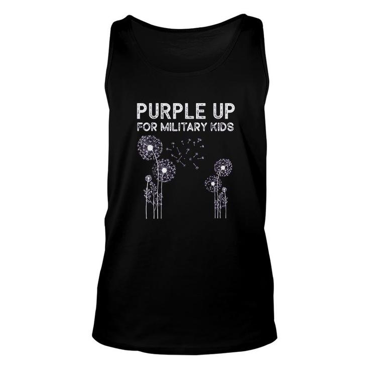 Purple Up For Military Kids Month Of The Military Unisex Tank Top