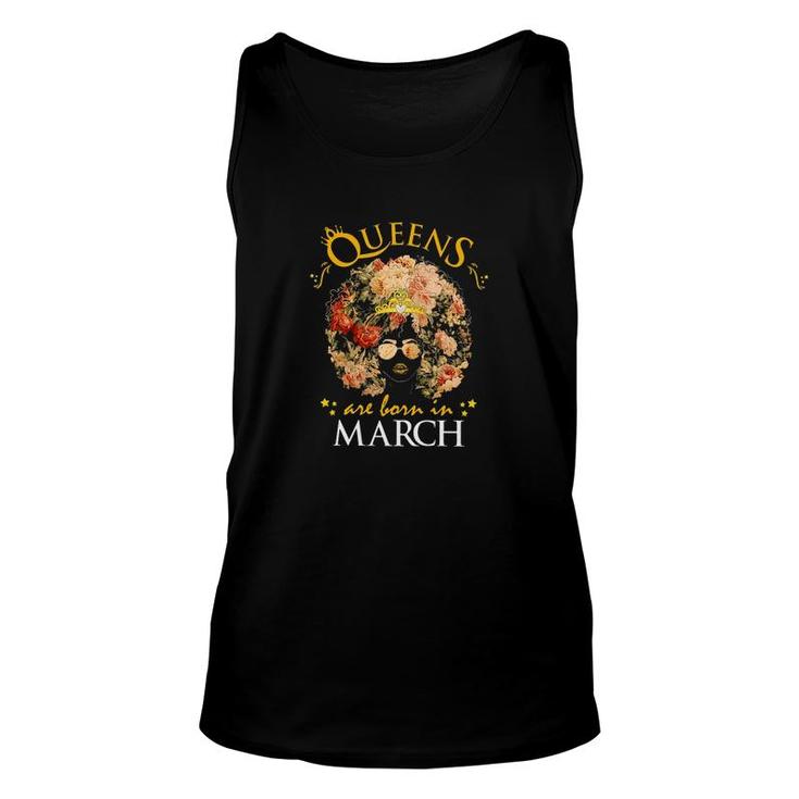 Queens Born Are In March Unisex Tank Top