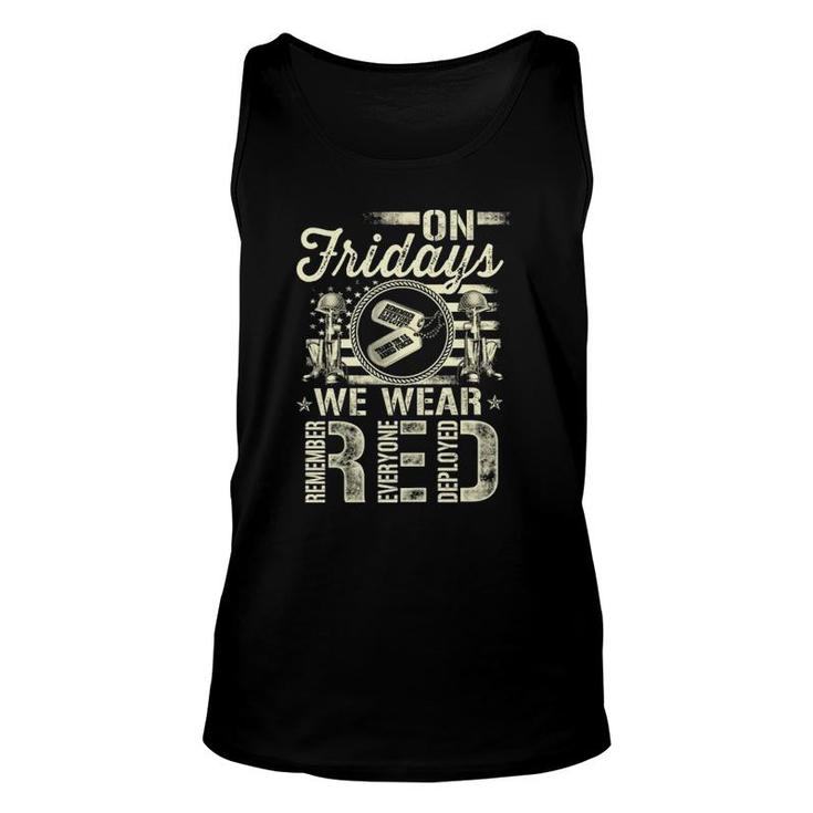 R Friday Red - Military Unisex Tank Top
