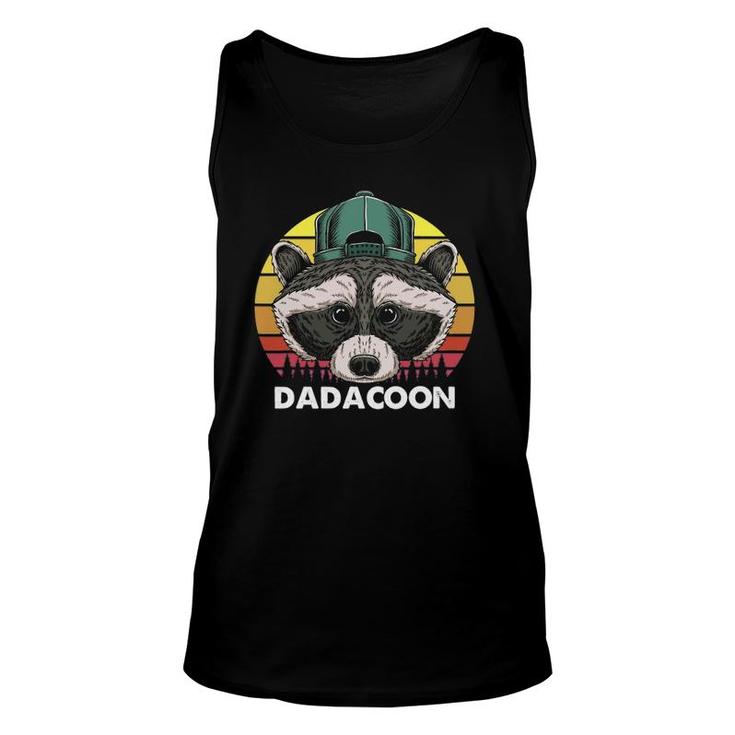 Raccoon Owner Dad Trash Panda Father Dadacoon Father's Day Unisex Tank Top