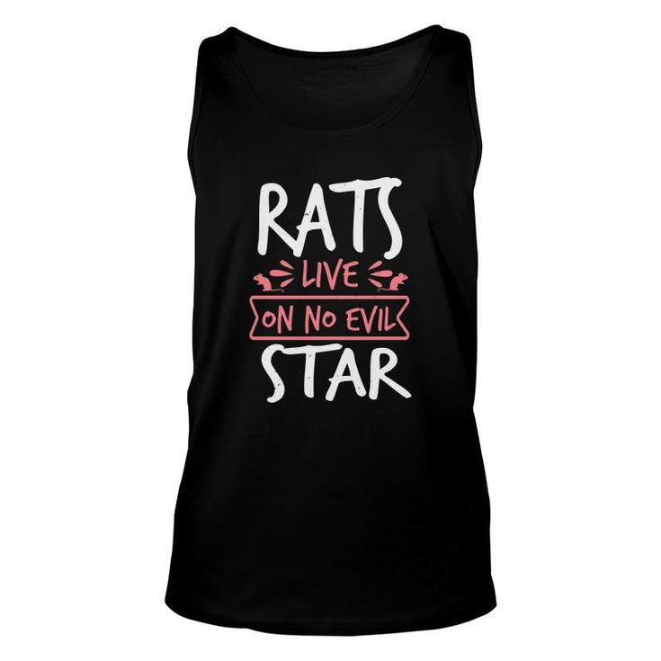 Rats Live On No Evil Star Unisex Tank Top