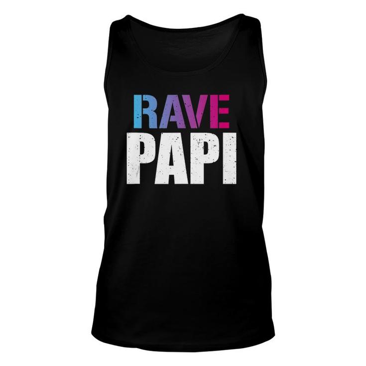 Rave Papi Edm Music Festival Raver Daddy Father's  Unisex Tank Top