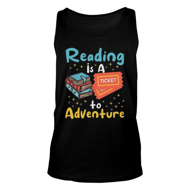 Reading Adventure Library Student Teacher Book Bookaholic Unisex Tank Top