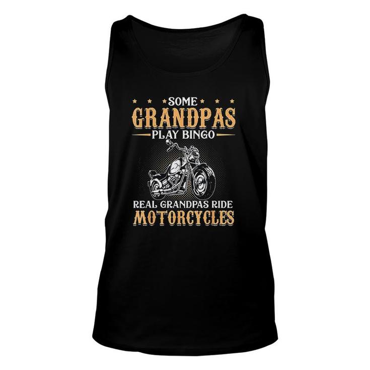 Real Grandpas Ride Motorcycles Unisex Tank Top