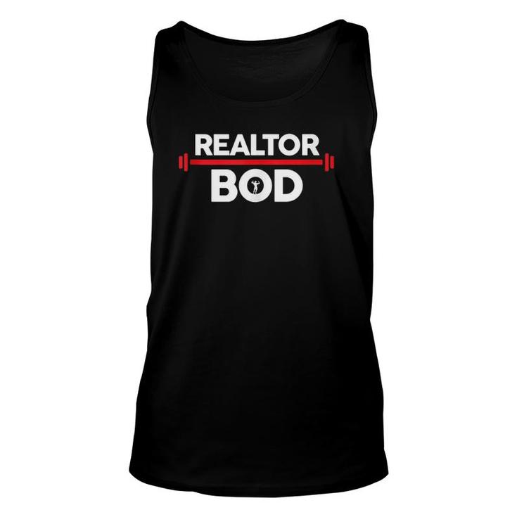 Realtor Bod, Funny Real Estate Agent Exercise Gym  Unisex Tank Top