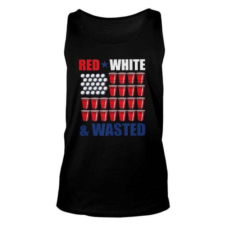 Red White And Wasted  Unisex Tank Top