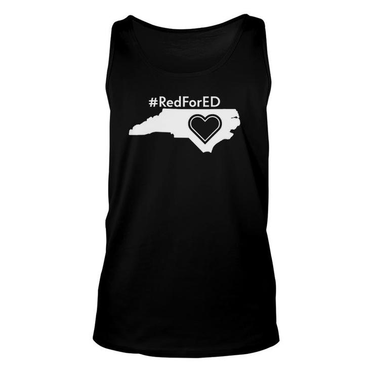 Redfored  North Carolina Red For Ed Teacher Protest Nc Unisex Tank Top