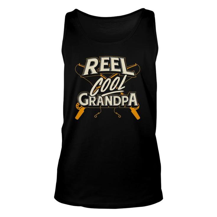 Reel Cool Grandpa Fishing Granddad Gift Unisex Tank Top