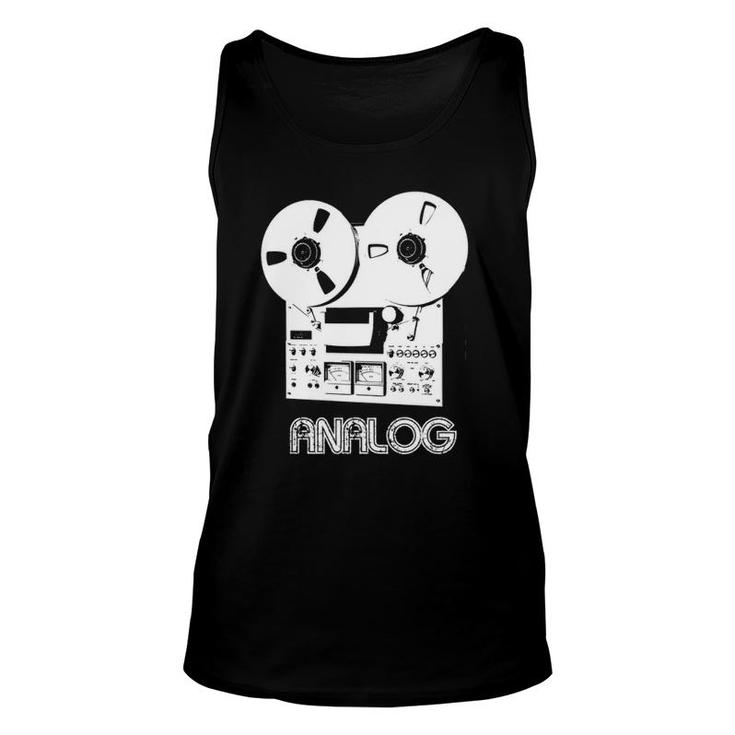 Reel To Reel  Recording Analog Unisex Tank Top