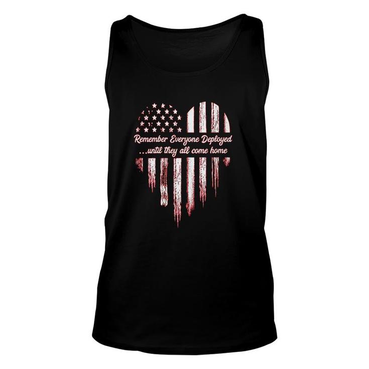 Remember Everyone Deployed Red Friday Unisex Tank Top