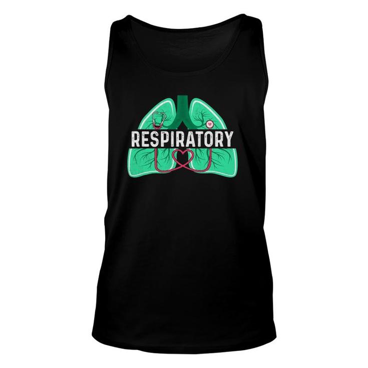 Respiratory Therapy Therapist Lungs Doctor Rt Rrt Unisex Tank Top