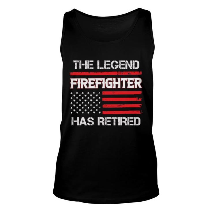 Retired Firefighter Legend Unisex Tank Top