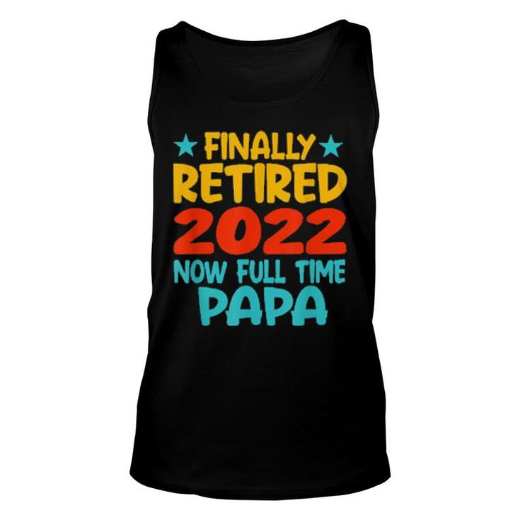 Retired Papa 2022 Grandpa Retirement Party  Unisex Tank Top