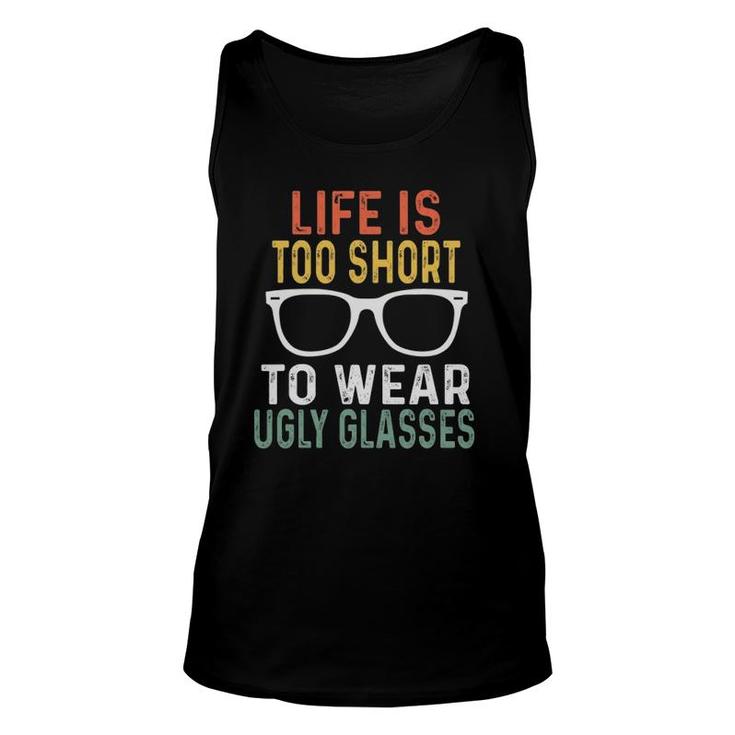 Retro Gifts For Optometrists Optometry Funny Ugly Glasses Unisex Tank Top