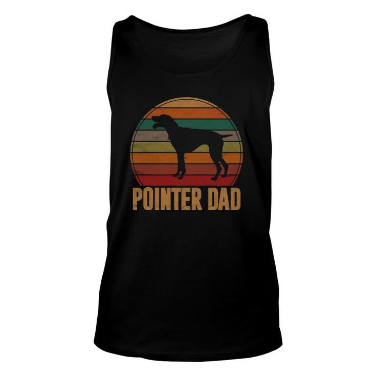 Retro Pointer Dad Gift Rott Dog Owner Pet Pointer Father Unisex Tank Top