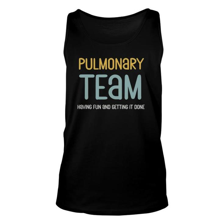 Retro Respiratory Therapy Team Pulmonologist Pulmonary Nurse Tank Top